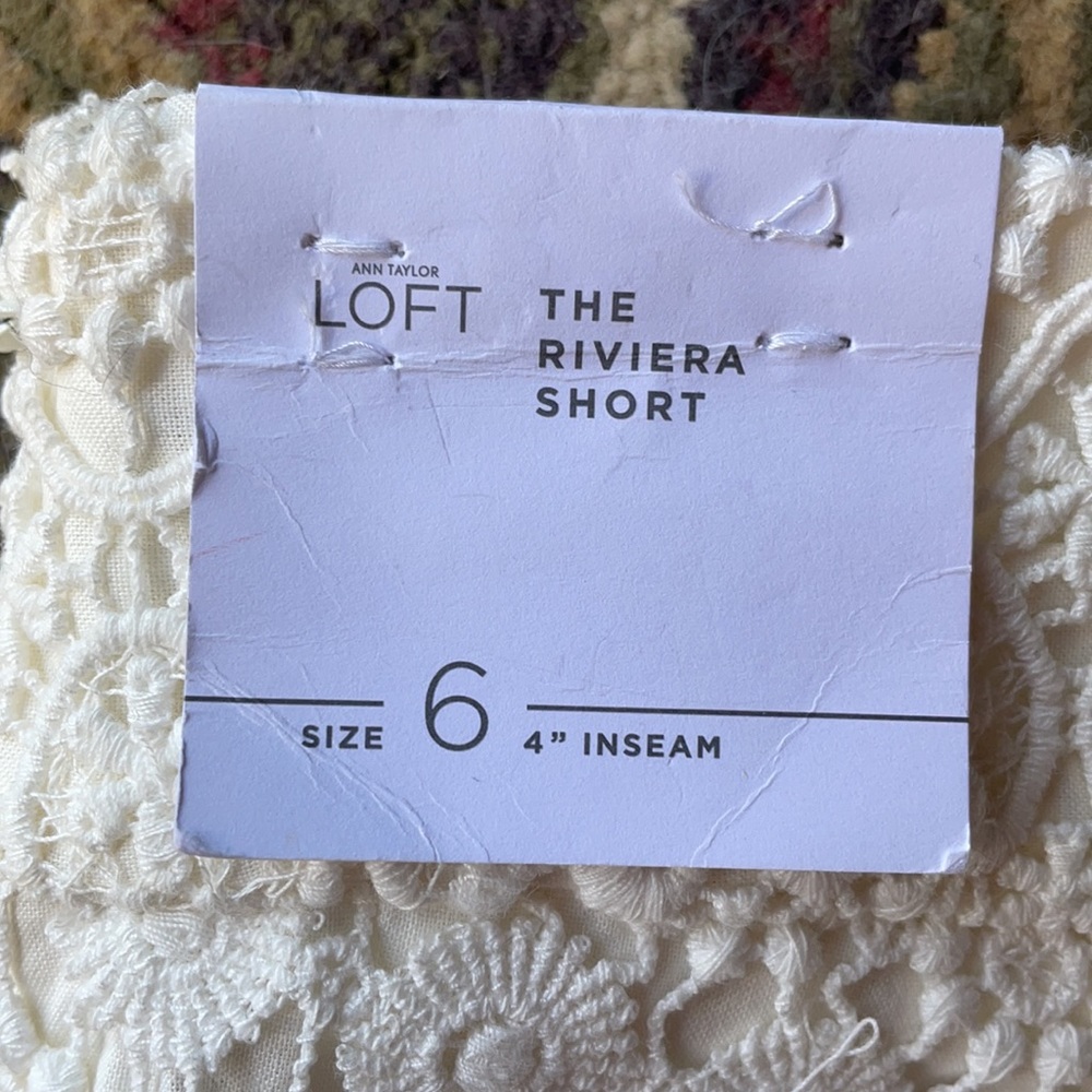 NWT LOFT LACE SHORT, SIZE 6 - Picture 4 of 7